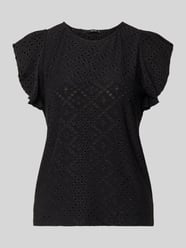 Koszulka z okrągłym dekoltem w kroju regular fit model 'TASSA' od VERO MODA - 6