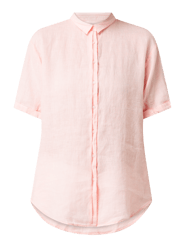 Leinenbluse mit kurzen Ärmeln  von 0039 Italy Pink - 45