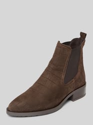 Buty chelsea ze skóry welurowej od Tamaris - 36