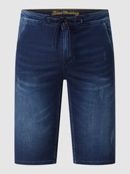 Jeansshorts mit Stretch-Anteil Modell 'Liam' von Blue Monkey Blau - 21