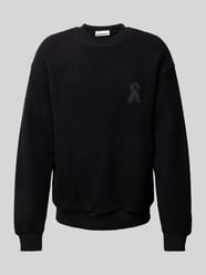 Sweatshirt mit Label-Stitching Modell 'LOMAAR' von Armedangels Schwarz - 21