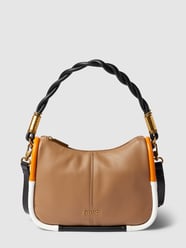 Handtas met labelapplicatie, model 'AIENA' van Liu Jo White Bruin - 32