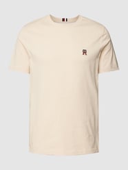 T-shirt met labelstitching, model 'SMALL IMD TEE' van Tommy Hilfiger Wit - 41