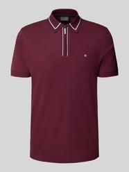 Koszulka polo o kroju regular fit z zamkiem błyskawicznym od Christian Berg Men - 33