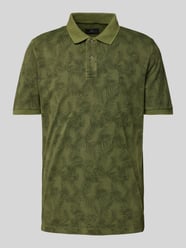 Regular Fit Poloshirt mit Allover-Print von Fynch-Hatton Grün - 25