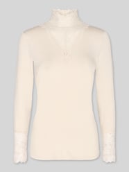 Slim Fit Langarmshirt mit Spitzenbesatz von Soyaconcept - 17