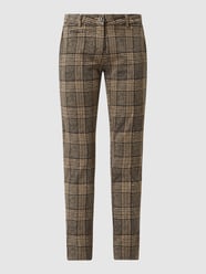Slim fit chino met stretch, model 'New York' van Mason's Beige - 12
