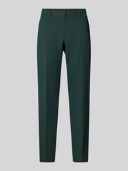 Tapered Fit Anzughose mit Bügelfalten Modell 'Pure Flex' von s.Oliver BLACK LABEL Grün - 38