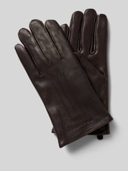 Handschoenen van echt leer met labeldetail van bugatti - 13