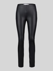 Slim fit kunstleren broek van viscosemix model 'RESA' van Raffaello Rossi - 20