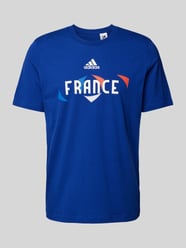 T-Shirt mit Label-Print Modell 'FRANCE' von ADIDAS SPORTSWEAR Blau - 27