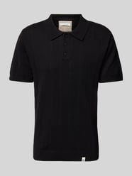 Slim fit poloshirt met labeldetail van Colours & Sons - 8