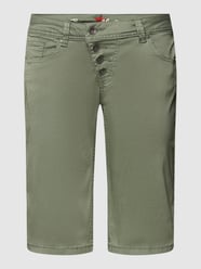 Korte broek met labeldetails, model 'MALIBU' van Buena Vista Groen - 7
