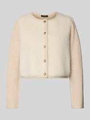 Gebreid jack met ronde hals en knoopsluiting van Oui - 38