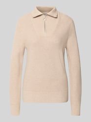 Regular fit gebreide pullover van viscosemix van Christian Berg Woman Beige - 27