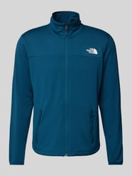 Sweatjacke mit Label-Print von The North Face Blau - 1