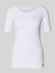 T-Shirt mit Ärmelaufschlag und Rundhalsausschnitt von Marc Cain - 29