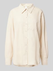 Relaxed Fit Leinenbluse Modell 'FLAXY' von YAS Beige - 25