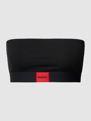Bandeautop met labeldetail van HUGO Zwart - 11