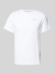 T-Shirt mit Label-Print Modell 'STILL' von Forét Weiß - 11