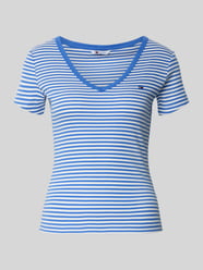 t-shirt o kroju slim fit z mieszanki bawełny od Tommy Jeans - 3