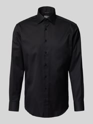 Regular Fit Businesshemd aus Uni Solid von ETERNA - 4
