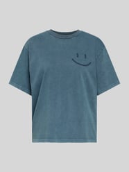 T-Shirt mit Motiv-Print von Jake*s Casual Blau - 11