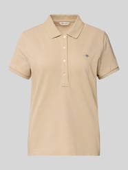 Poloshirt mit Label-Stitching von Gant Beige - 4