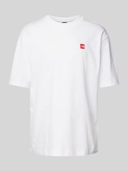 Oversized T-shirt van pure wol met labelprint van The North Face - 2