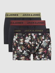 Trunks aus Mikrofaser im 3er-Pack von Jack & Jones Schwarz - 44