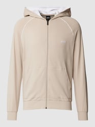 Sweatjacke mit Label-Detail Modell 'MIX&MATCH' von BOSS Beige - 23