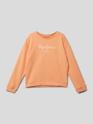 Sweatshirt mit Label-Print Modell 'ROSE' von Pepe Jeans Orange - 25
