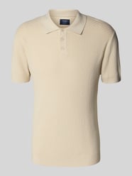 Poloshirt mit kurzer Knopfleiste von MCNEAL Beige - 44