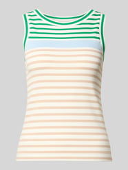 Slim fit Top met ronde hals van Marc Cain Beige - 6