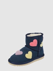 Boots aus Veloursleder von Colors of California Blau - 14