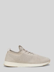 Low Top Sneaker mit strukturierter Stretch-Oberfläche von Marc O'Polo Beige - 45
