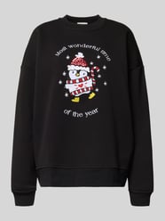 Sweatshirt met motiefstitching, model 'Viola' van LeGer by Lena Gercke - 39