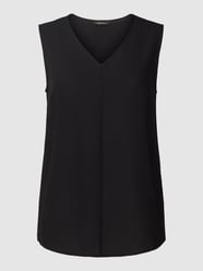 Blousetop met viscose en V-hals van More & More Zwart - 17