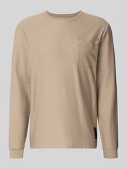 Regular fit shirt met lange mouwen van katoenmix met fijn geweven motief van Tom Tailor Denim - 13