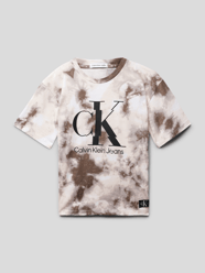 T-shirt met labelprint van Calvin Klein Jeans Wit - 26
