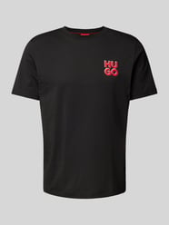 T-Shirt mit Label-Print Modell 'Dimoniti' von HUGO Schwarz - 19