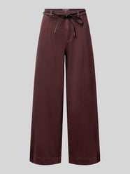 Baggy Fit Weite Hose aus reiner Baumwolle Modell 'SILLA' von ONLY Bordeaux - 48