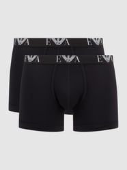 Trunks mit Stretch-Anteil im 2er-Pack von Emporio Armani Schwarz - 23