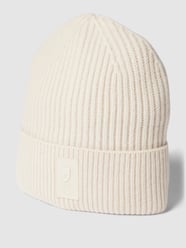 Beanie mit Label-Detail von comma Casual Identity Beige - 41