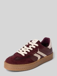 Sneaker aus echtem Leder von Tamaris Bordeaux - 34