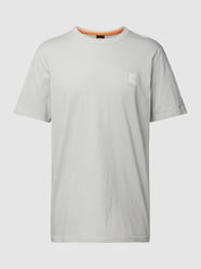 T-Shirt mit Label-Applikation von BOSS Orange Grau - 13