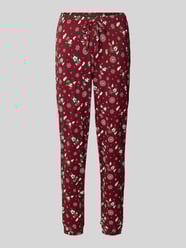 Pyjama-Hose im Allover-Look mit elastischem Bund von Jake*s Casual Bordeaux - 41