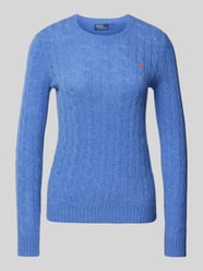 Sweter wełniany ze ściegiem warkoczowym model ‘JULIANNA’ od Polo Ralph Lauren - 39