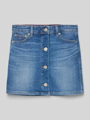 Jeansrock mit Knopfleiste im 5-Pocket-Design von Tommy Hilfiger Teens Blau - 35