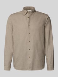 Regular fit vrijetijdsoverhemd van puur katoen model 'REGNOAH' van Selected Beige - 31